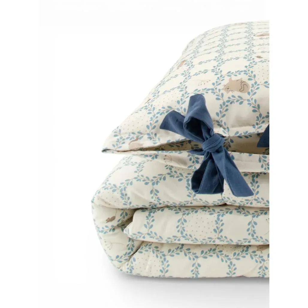 Set Posteljine Blue Cottage Bež Plava M — lifestyle prikaz