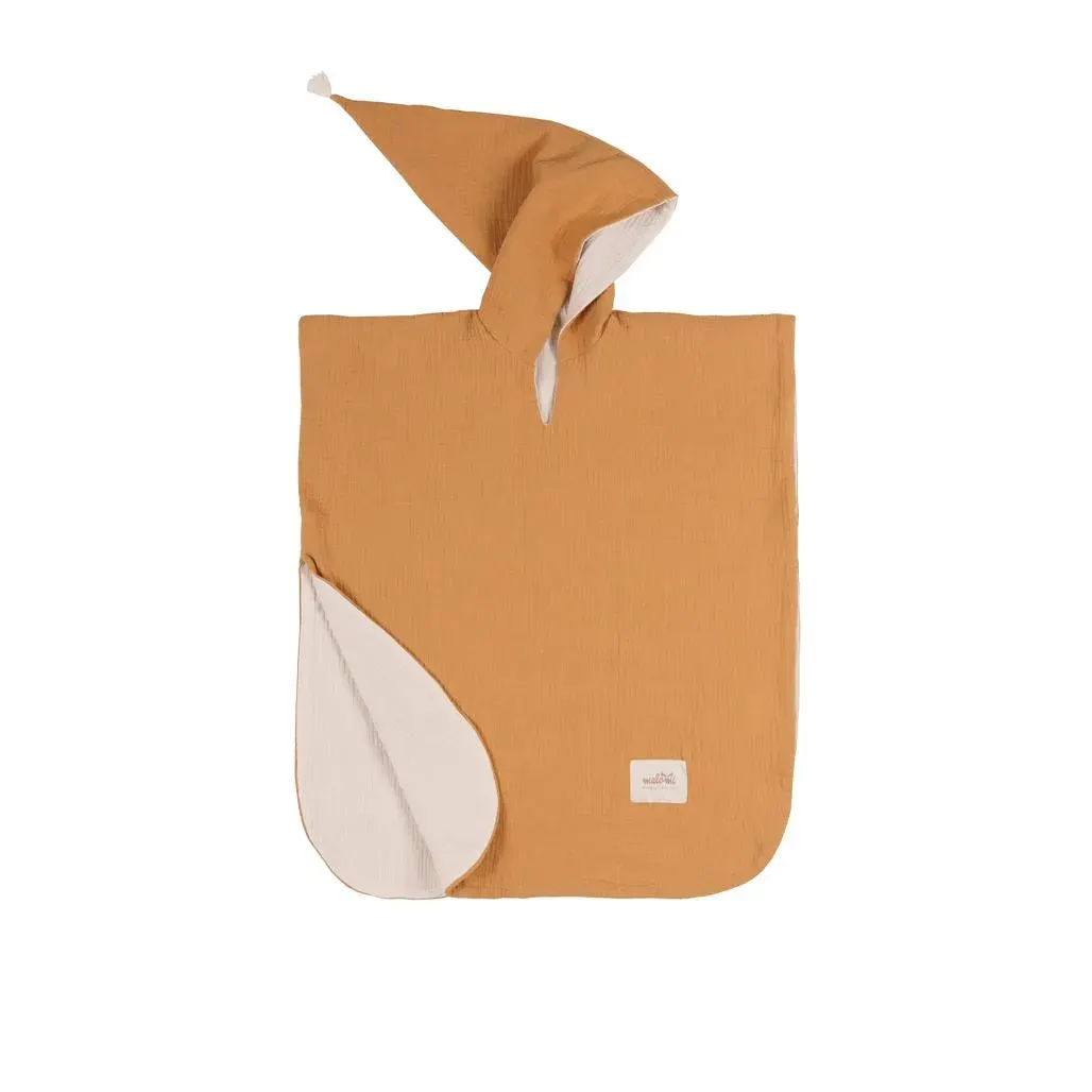 Poncho Muslin Camel Recommended For 3 8 Years · M