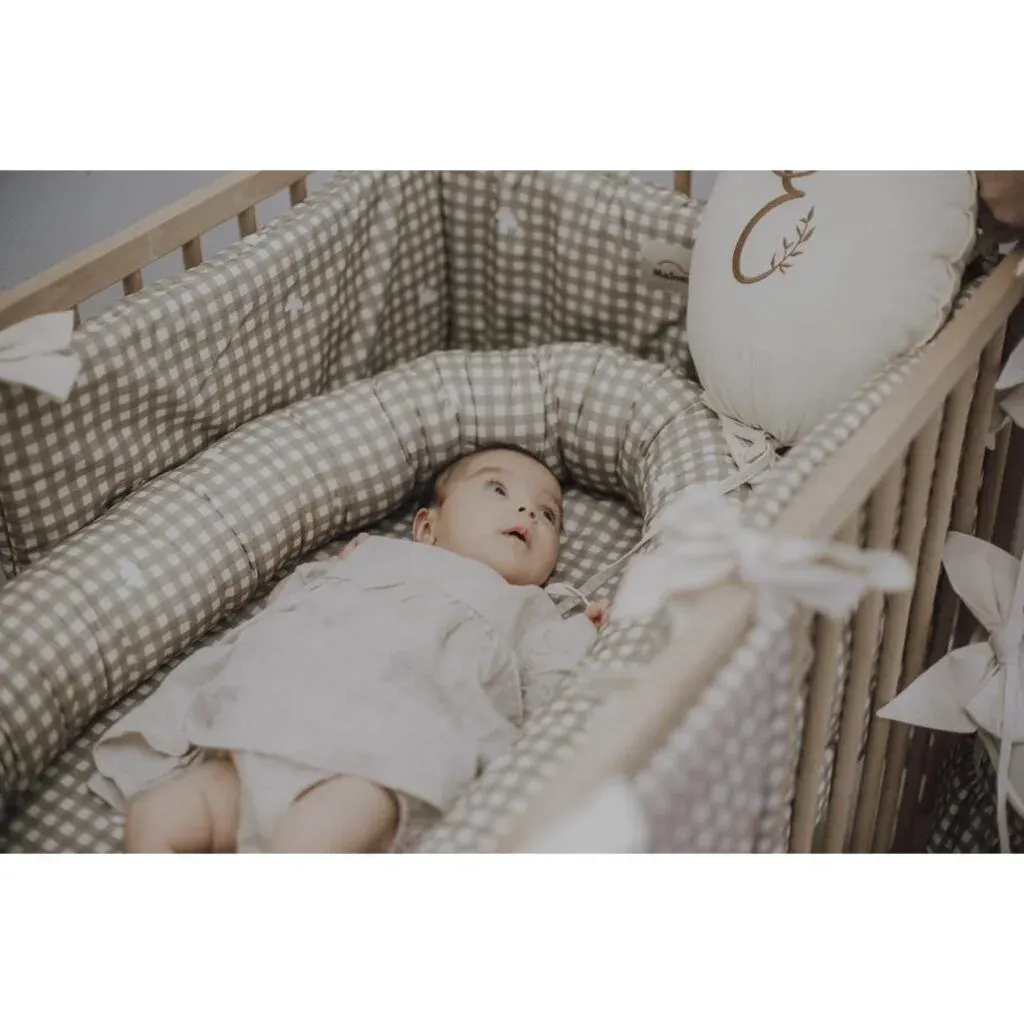 Gnijezdo za Bebe Countryside Check Bež — slika 9