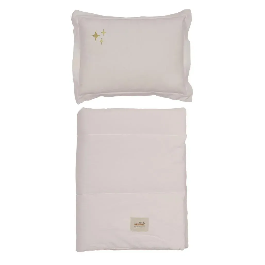 Washed Cotton Bedding Set Stars Natural X · XL