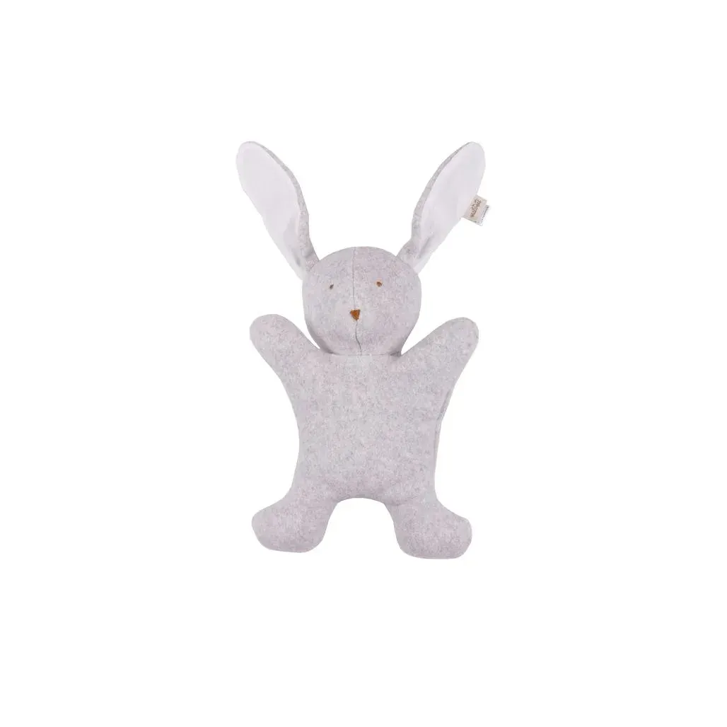 Cuddly Toy Rabbit Organic Grey Melange