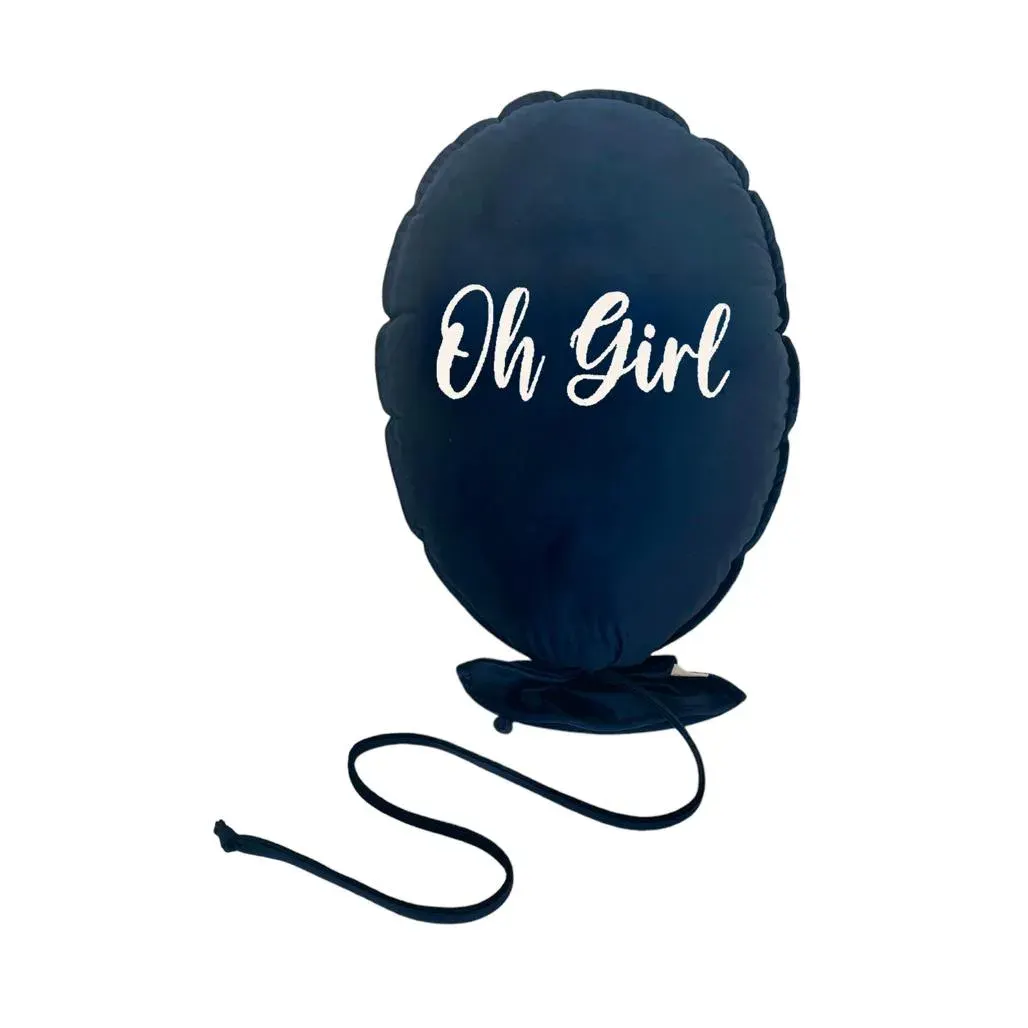 Decorative Balloon Delux Royal Blue · Ecru