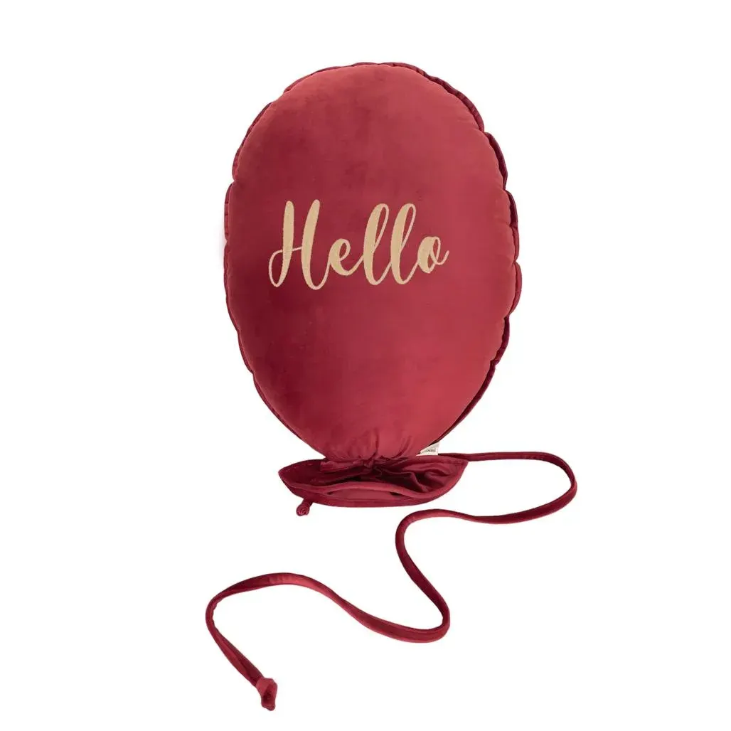 Decorative Balloon Delux Carmin Red · Light Gold