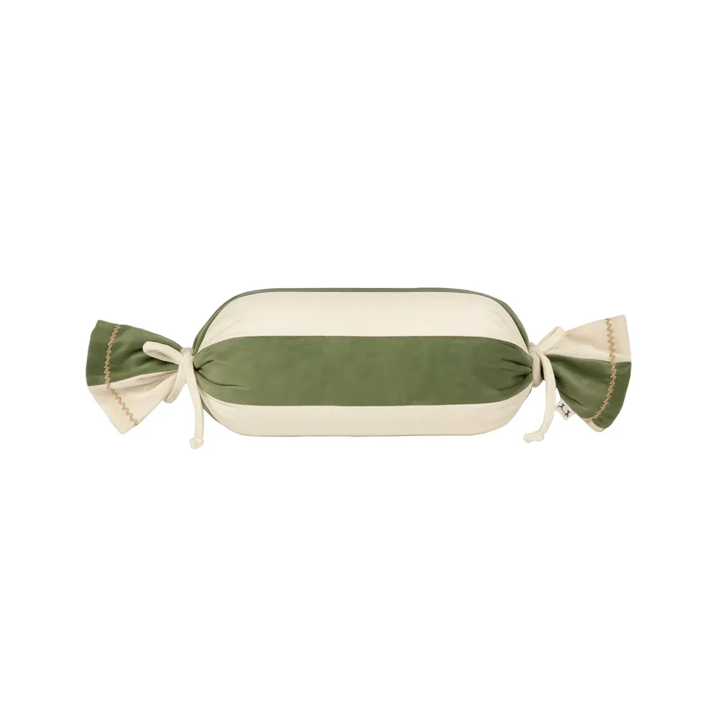 Velvet Candy Pillow Roll Forest Green