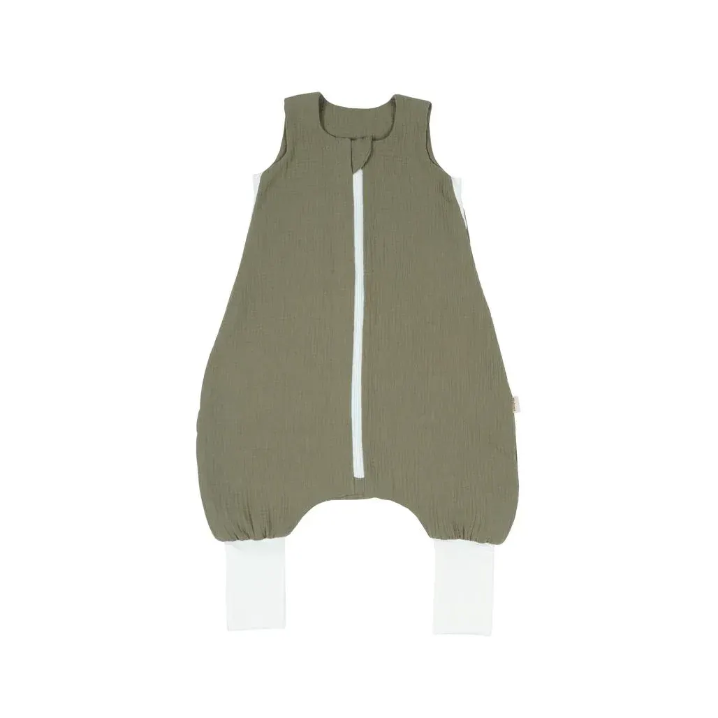 Sleeping Bag With Legs Muslin Green Recommended For 1 3 Years · S