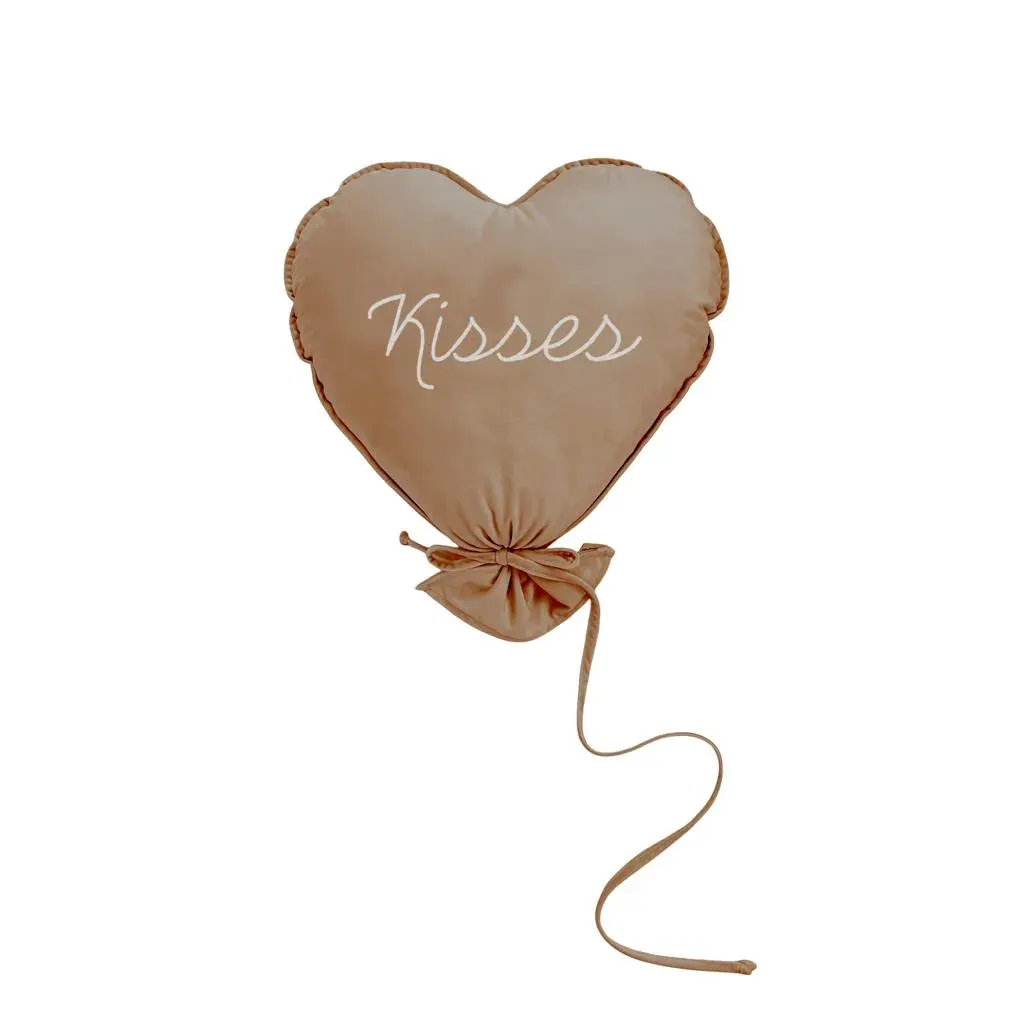 Decorative Balloon Heart Delux Latte