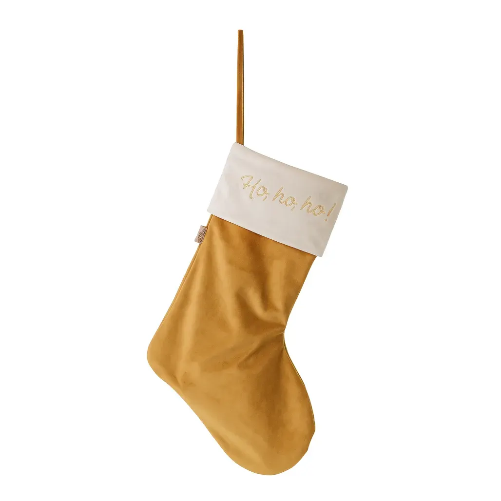 Christmas Stocking Golden Bronze
