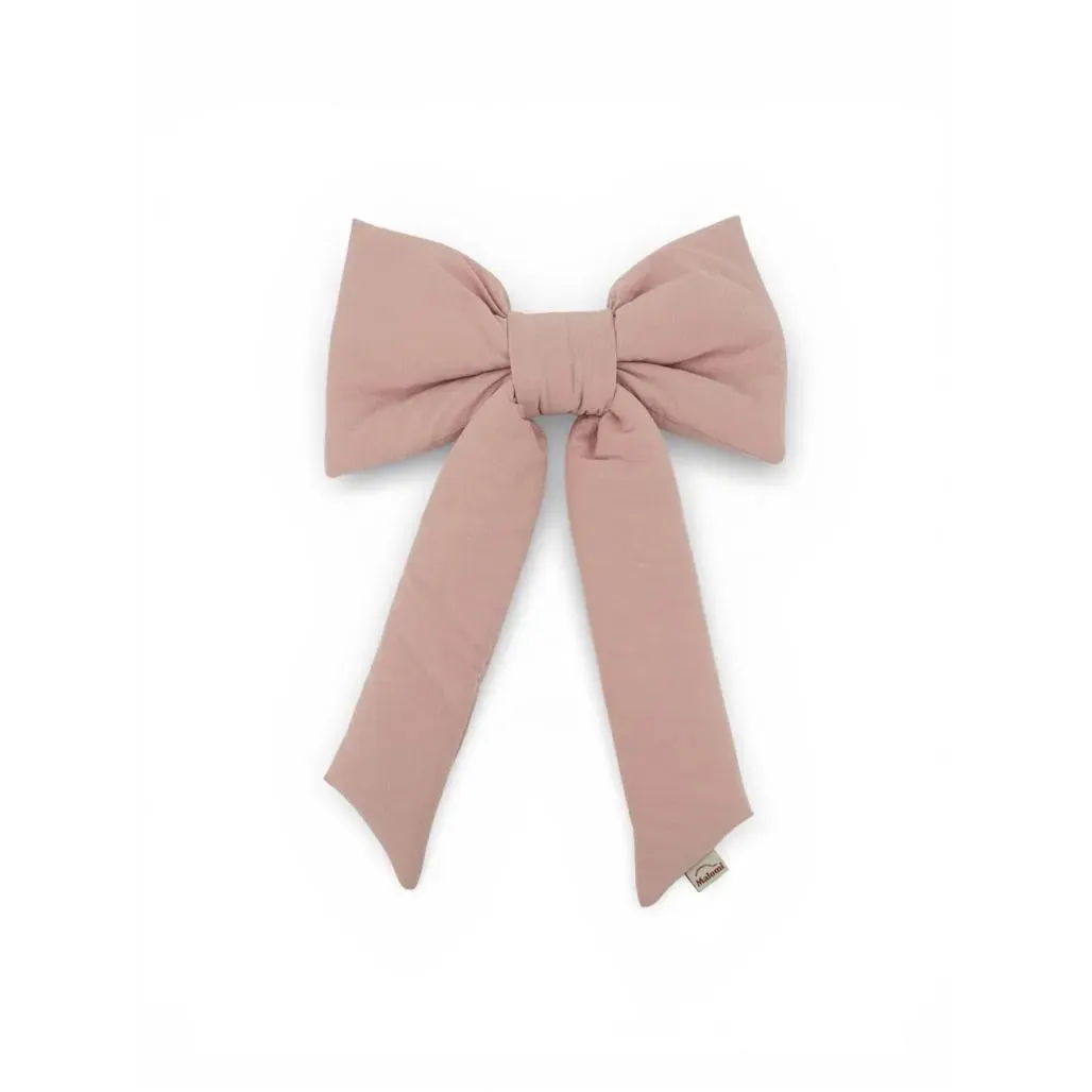 Decorative Washed Cotton Bow Pink · M