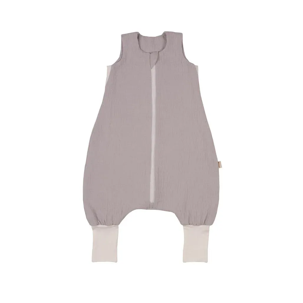 Sleeping Bag With Legs Muslin Grey Recommended For 1 3 Years · S