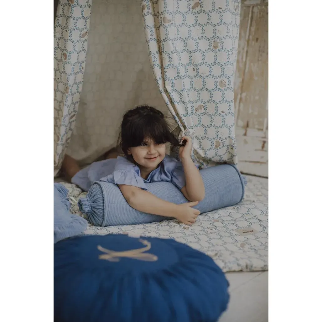 Dekorativni Jastuk Little Cottage Dreams Okrugli Tamno Plava — slika 7