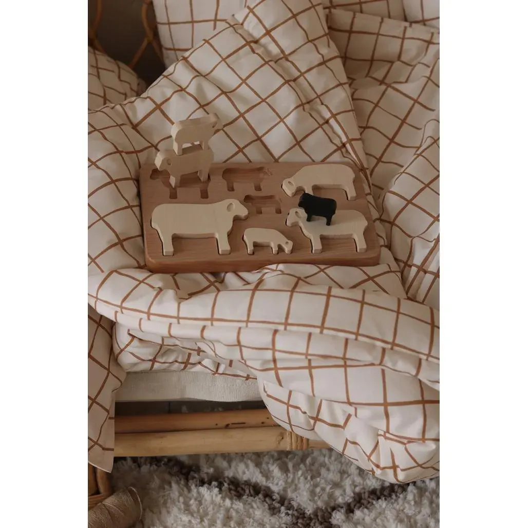 Set Posteljine Camel Check Kamel M — bočni prikaz