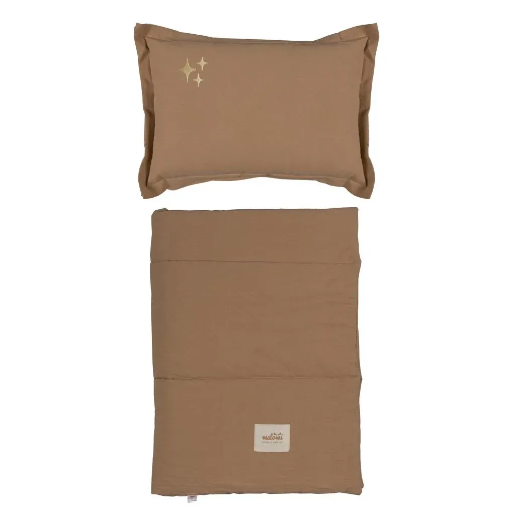 Washed Cotton Bedding Set Stars Camel X · XXL