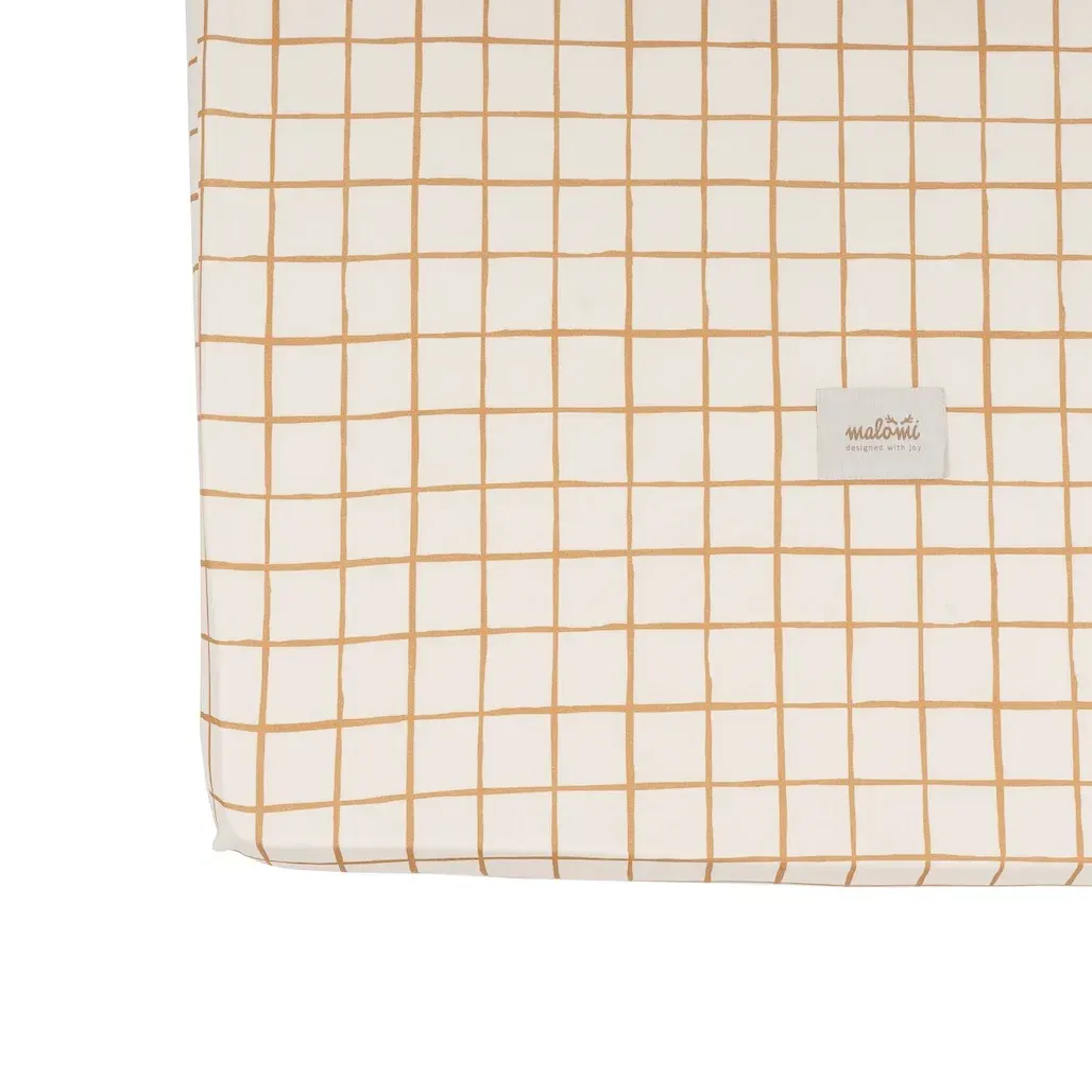Cotton Bedsheet Camel Check 0 3 Years · M