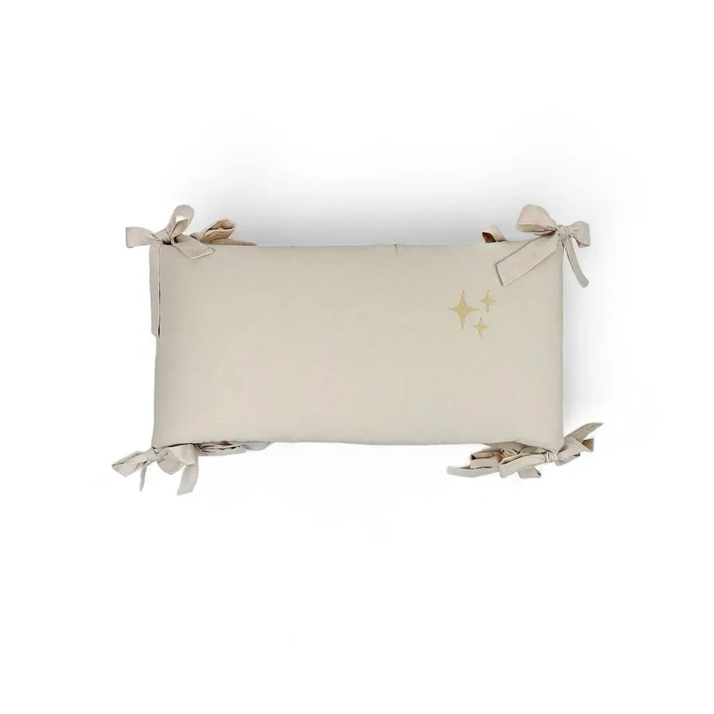 Cot Bumper Washed Stars Natural · S