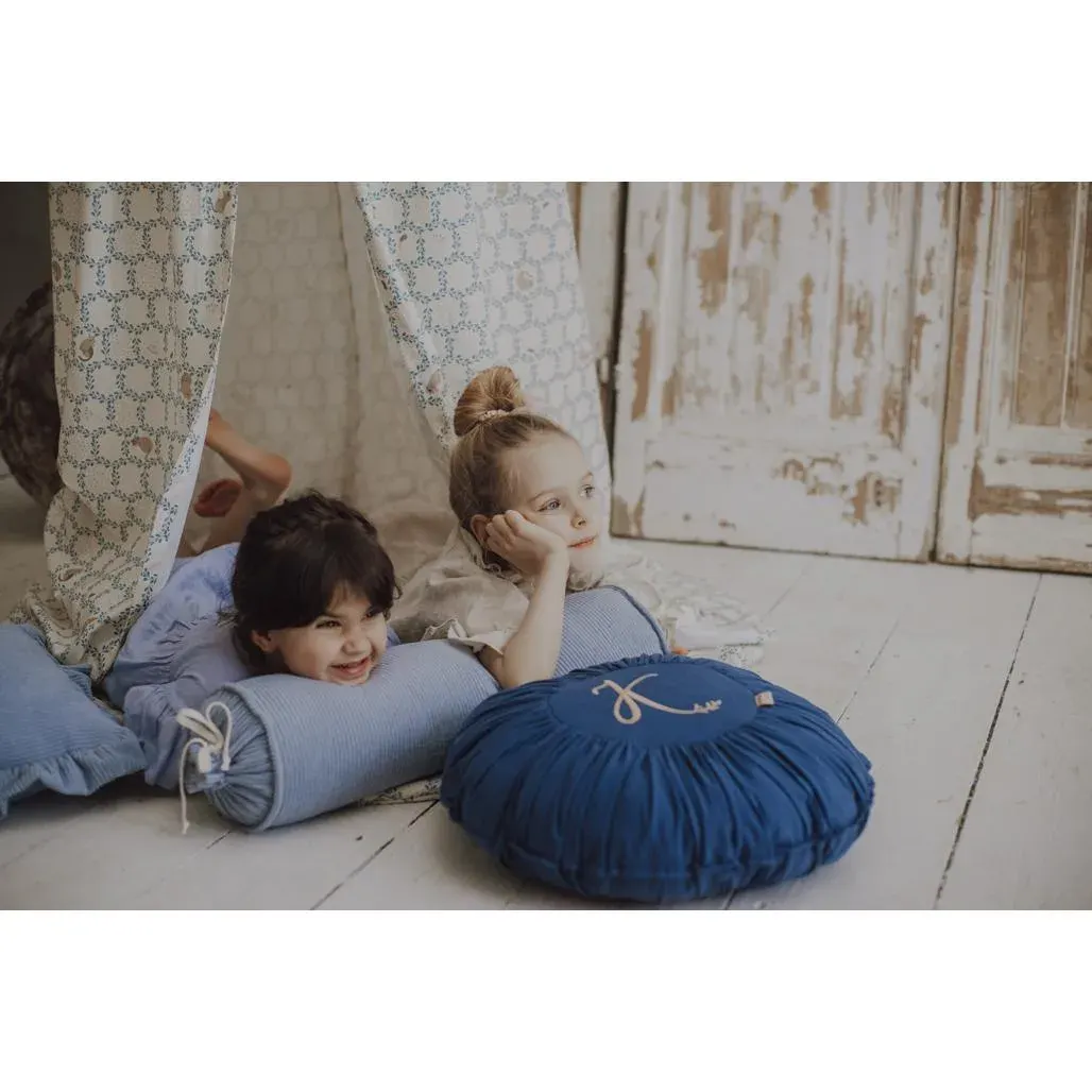 Dekorativni Jastuk Little Cottage Dreams Okrugli Tamno Plava — slika 14