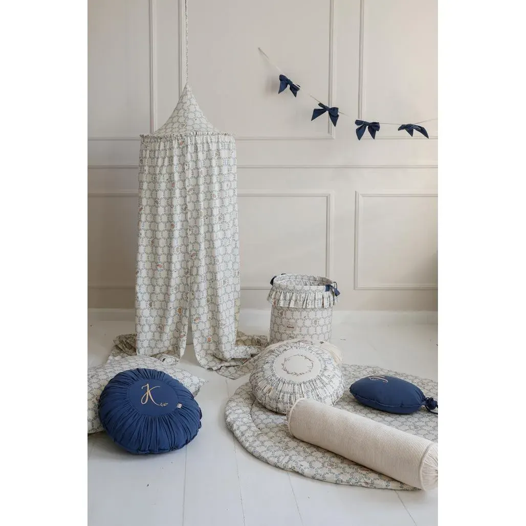 Dekorativni Jastuk Little Cottage Dreams Okrugli Tamno Plava — slika 11