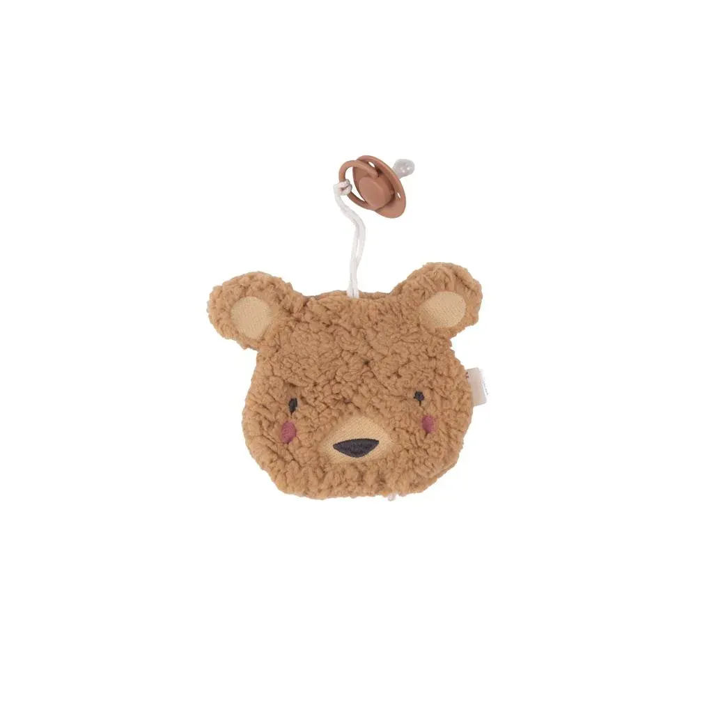 Pacifier Holder Cuddly Toy Bear Camel