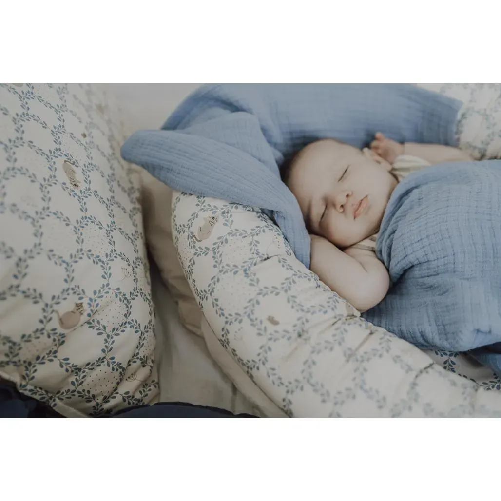 Gnijezdo za Bebe Blue Cottage Bež Plava — slika 9