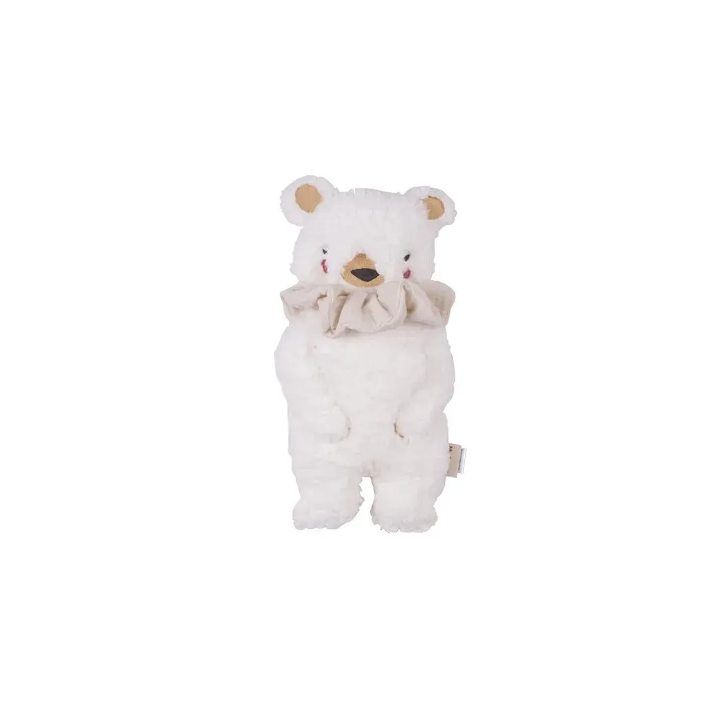 Bear Toy With Scrunchie Ecru