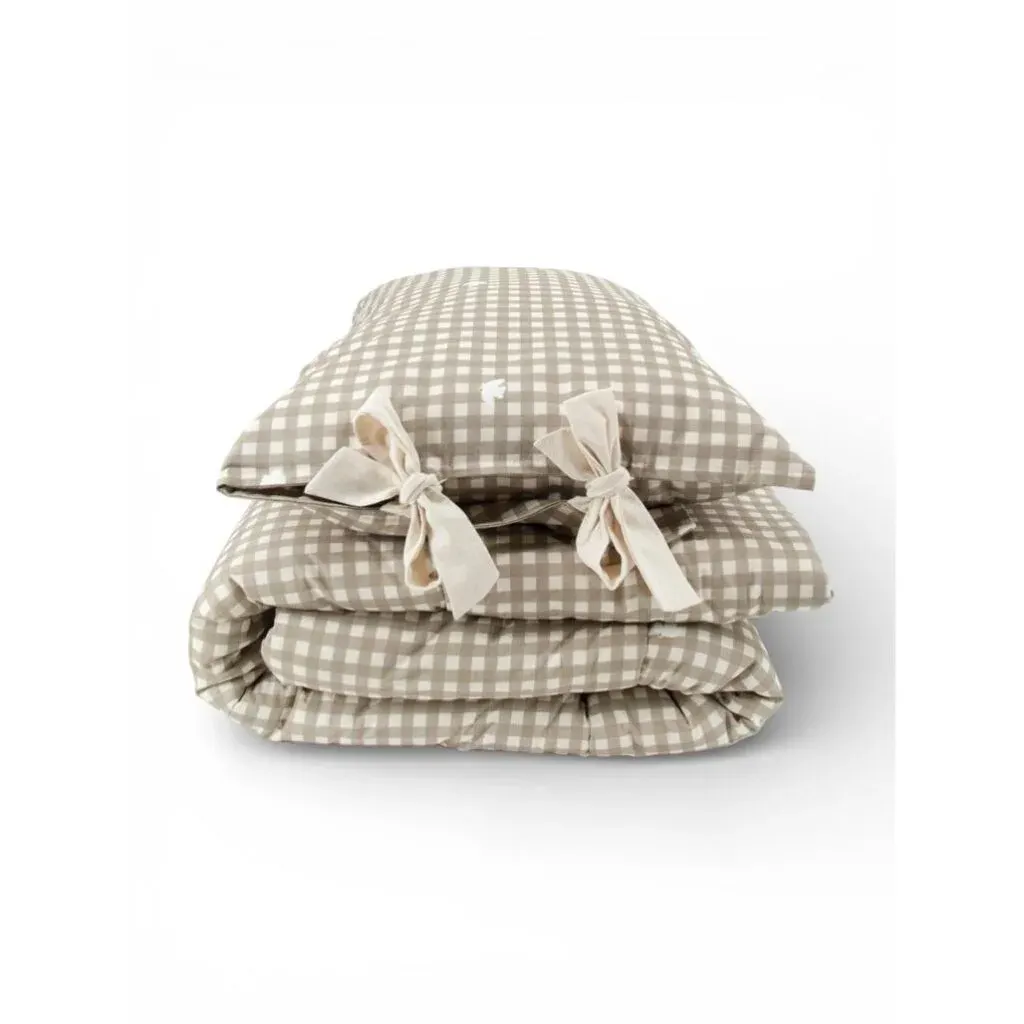 Set Posteljine Countryside Check Bež M — lifestyle prikaz
