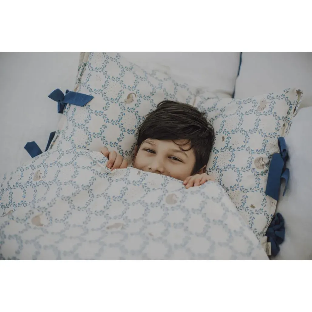 Set Posteljine Blue Cottage Bež Plava M — slika 7
