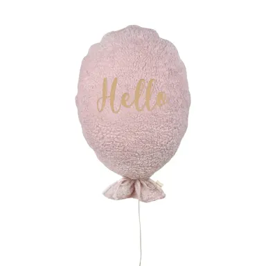 Dekorativni Jastuk Fluffy Roza Hello Svijetlo Zlatna