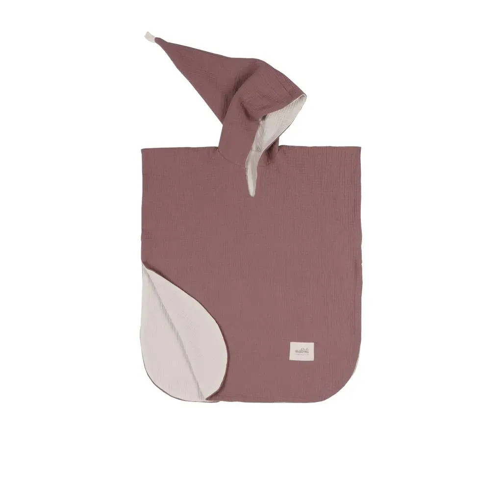Poncho Muslin Purple Recommended For 1 3 Years · S