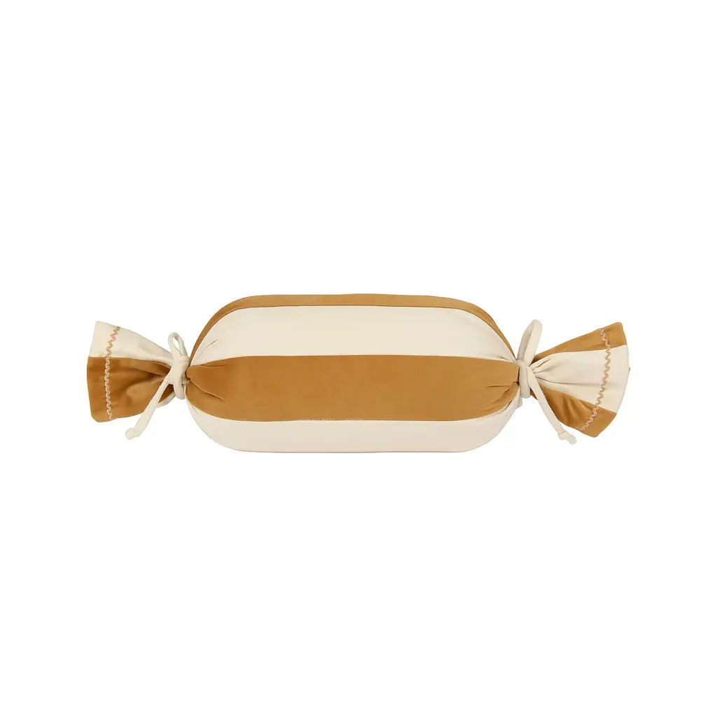 Velvet Candy Pillow Roll Golden Bronze