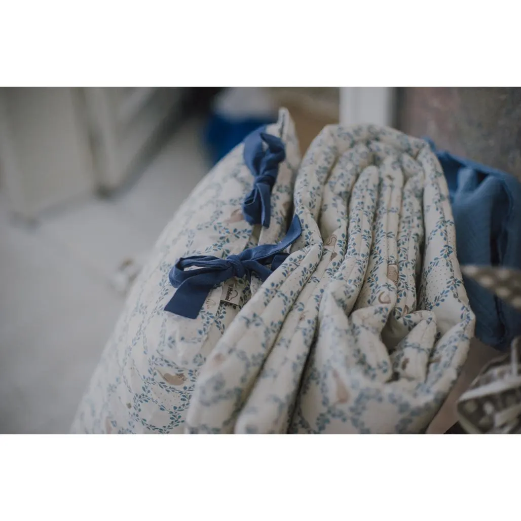 Set Posteljine Blue Cottage Bež Plava M — slika 13