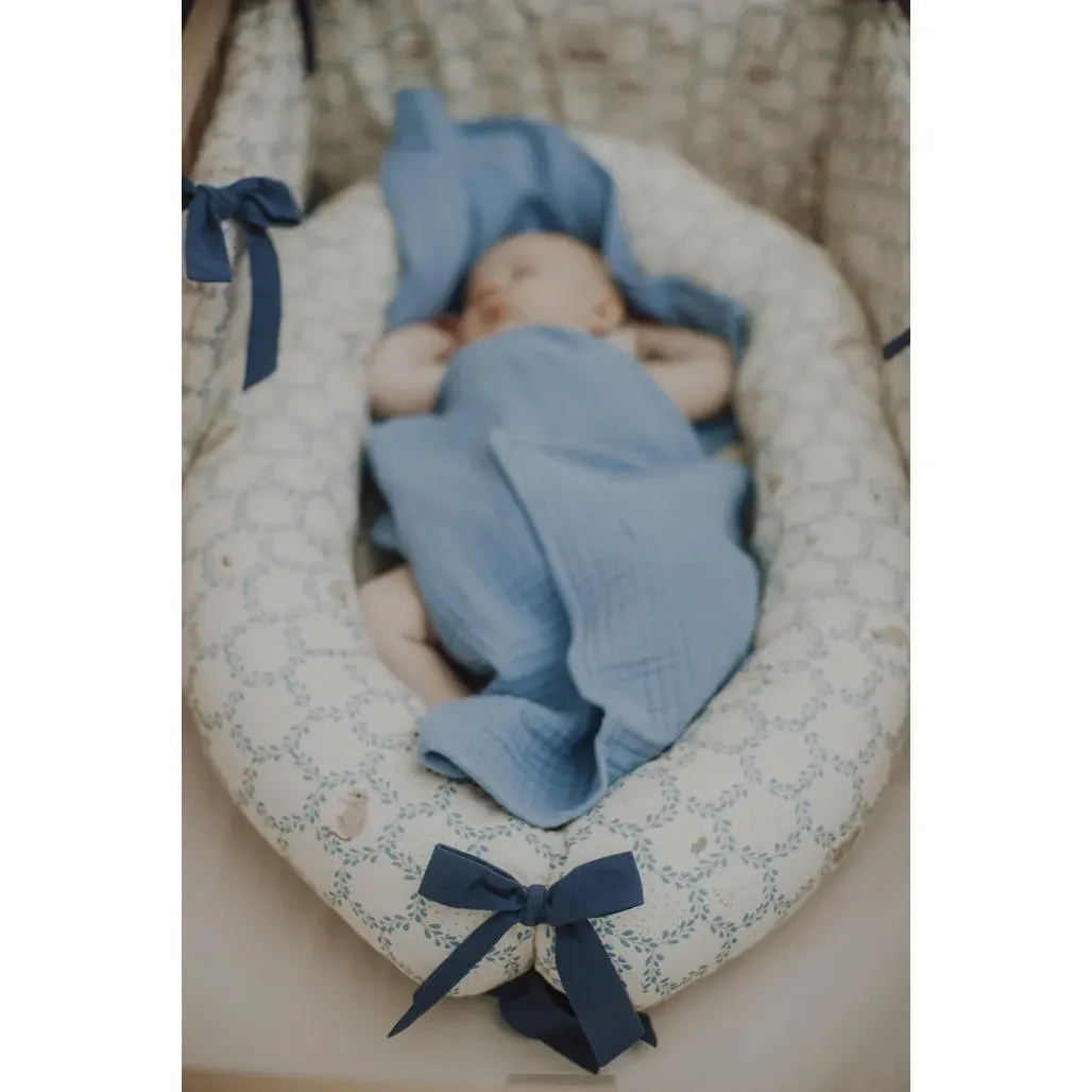 Gnijezdo za Bebe Blue Cottage Bež Plava — slika 7