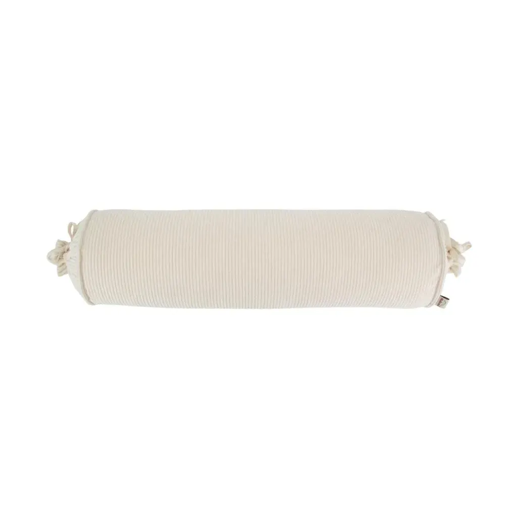 Decorative Corduroy Roller Pillow Natural