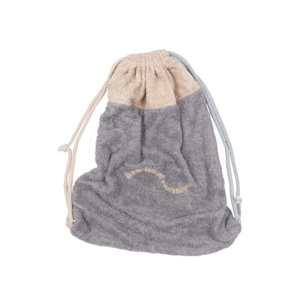 Bamboo Terry Beach Backpack Blue