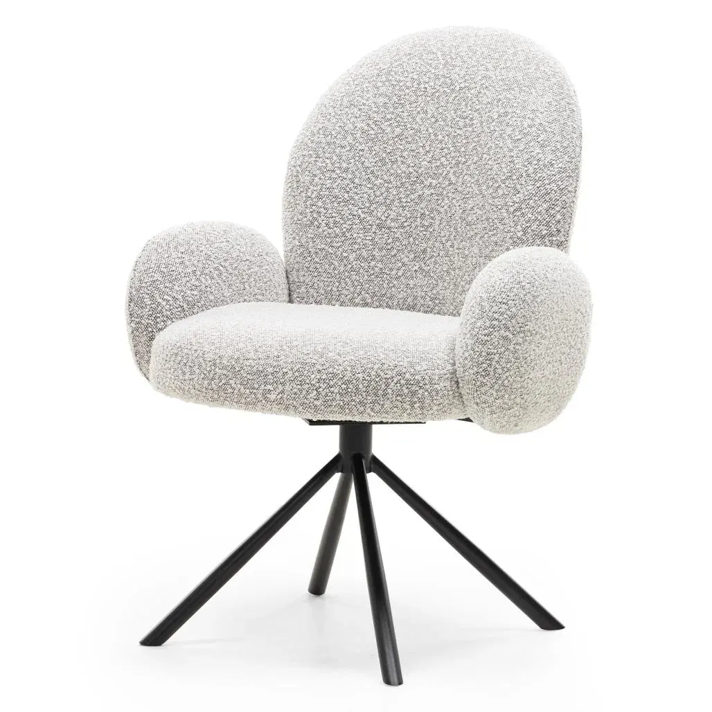 Okretna stolica Gray Shapes, svijetlo siva — detalj