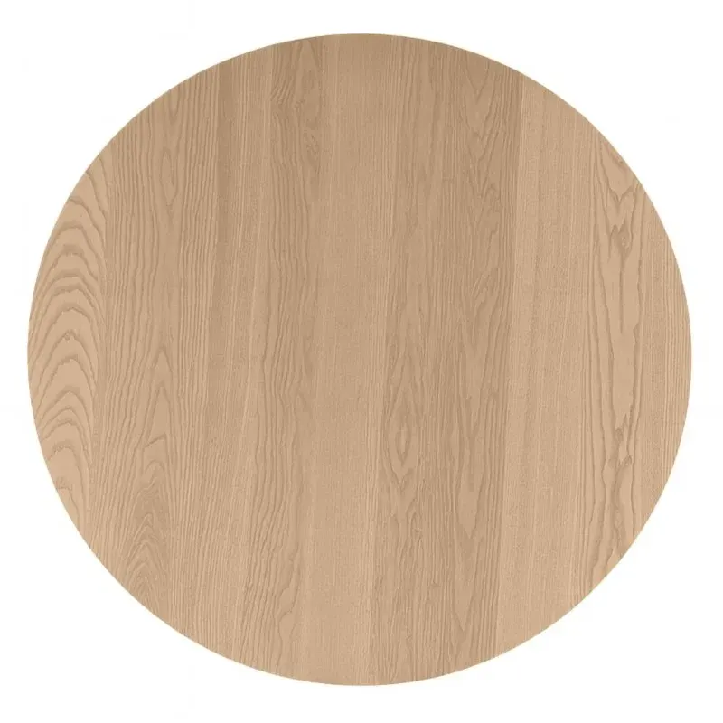 Blagovaonski stol Indo Cream, prirodno drvo — stražnji prikaz