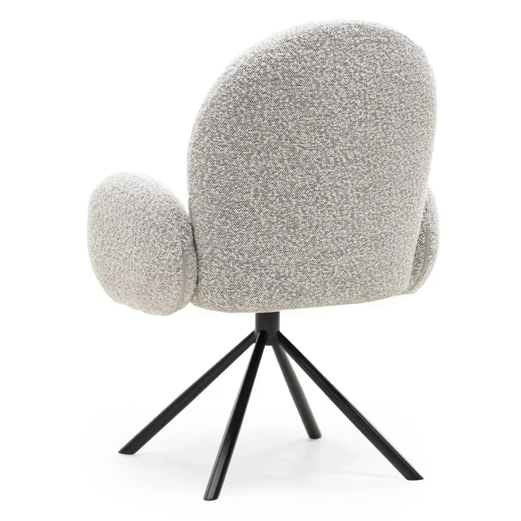 Okretna stolica Gray Shapes, svijetlo siva — gornji prikaz