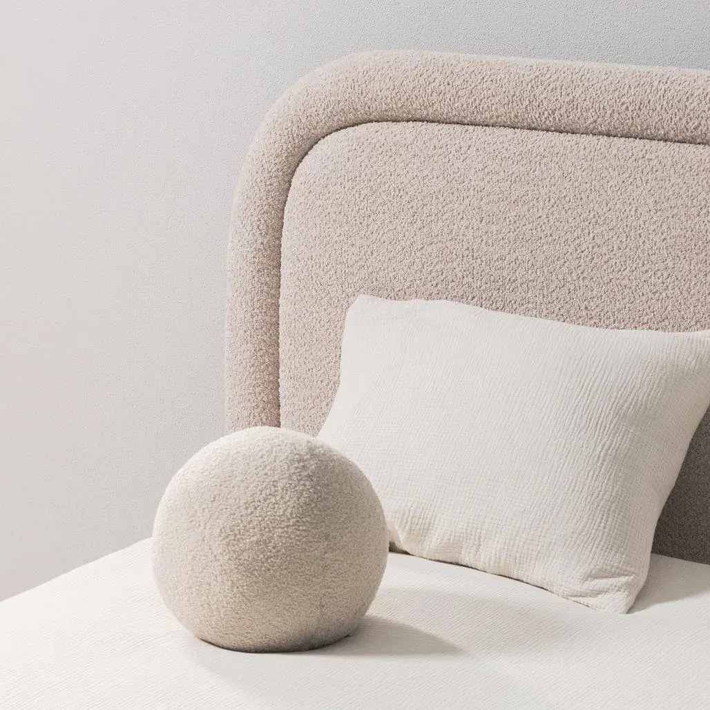 Krevet Lorenz, bež — lifestyle prikaz