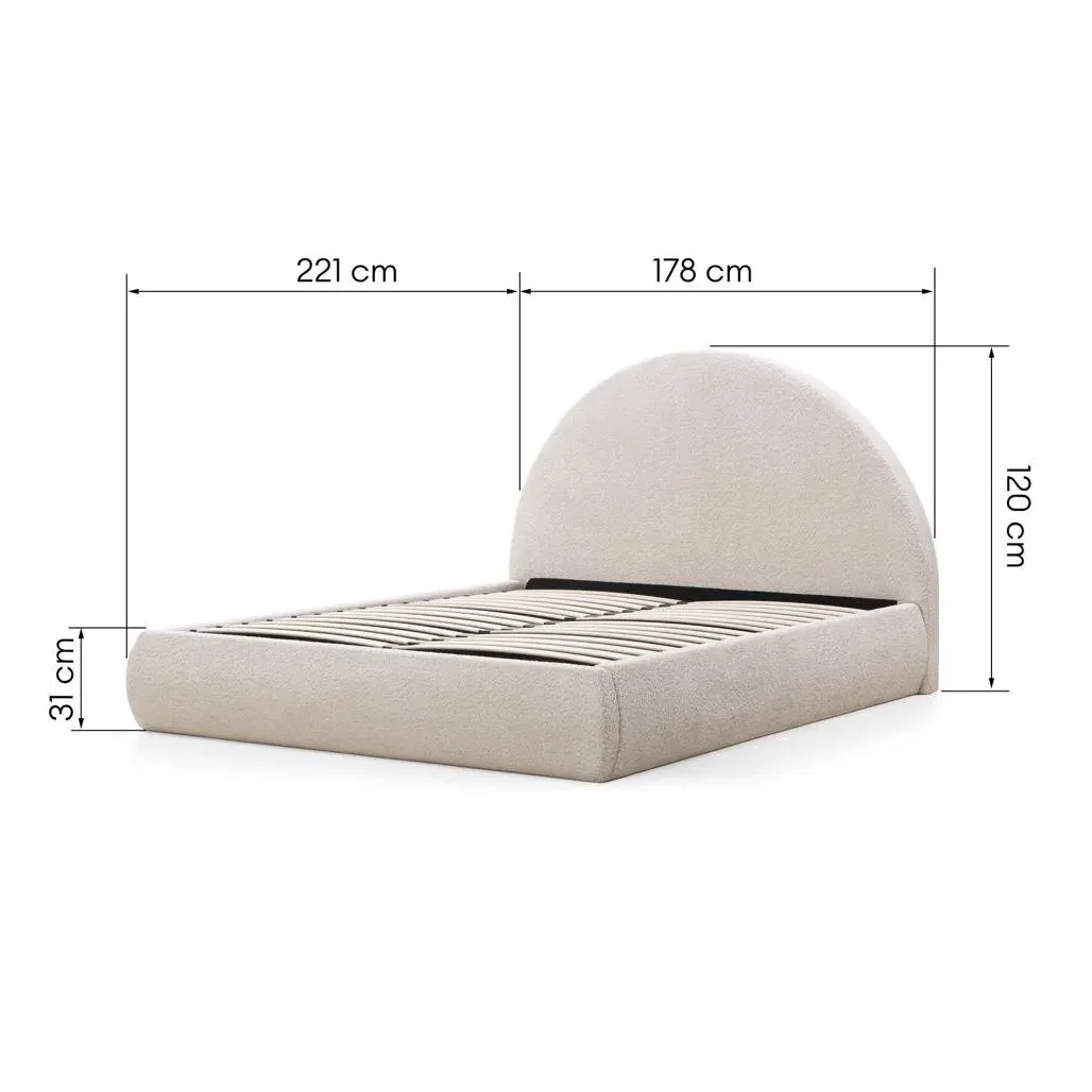 Krevet Mimiq, bež — lifestyle prikaz