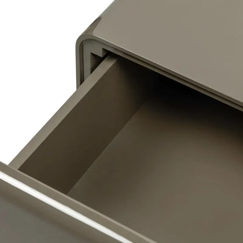 Noćni ormarić Agos, siva — gornji prikaz