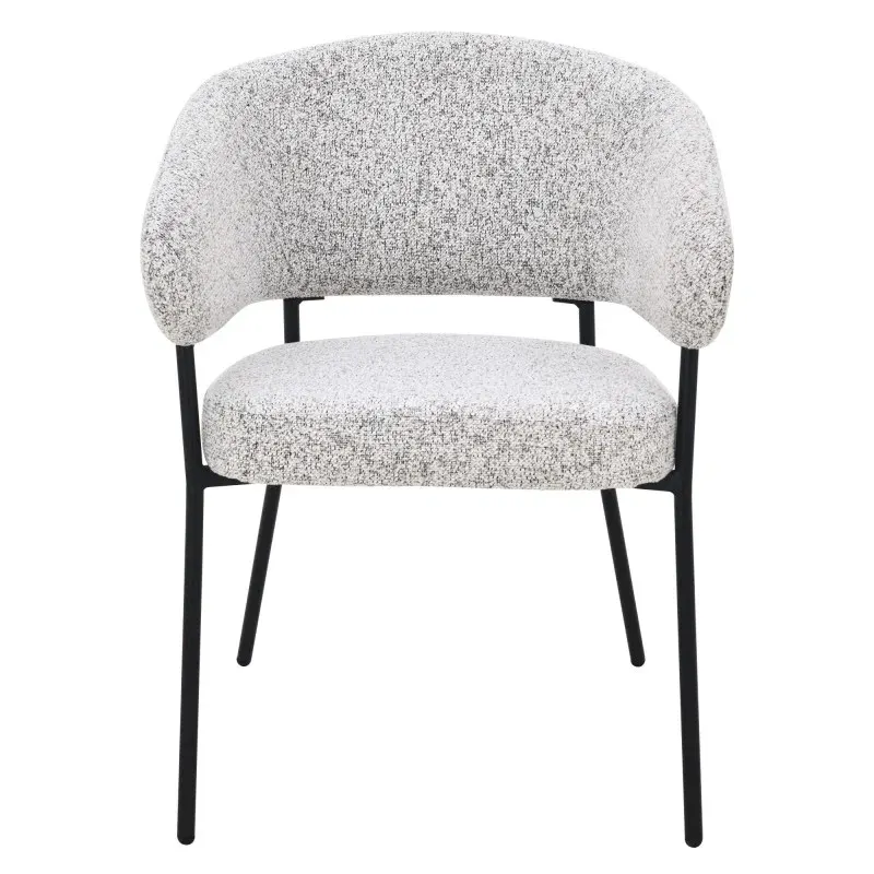 Tapecirana stolica Amul Beige, svijetlo siva — detalj