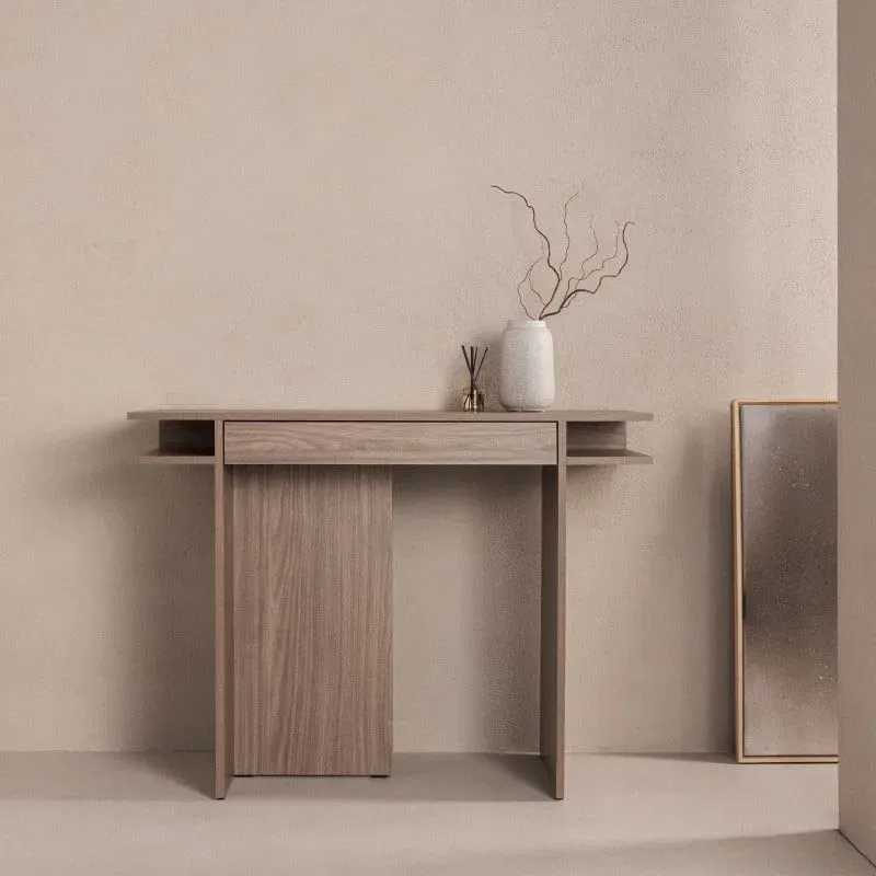 Konzolni stol Anso Pearl, hrast — detalj
