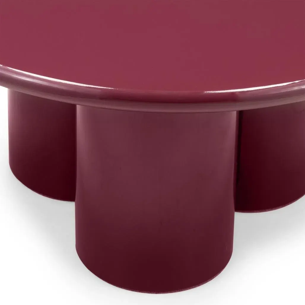 Klub stol Burgun, bordo — detalj