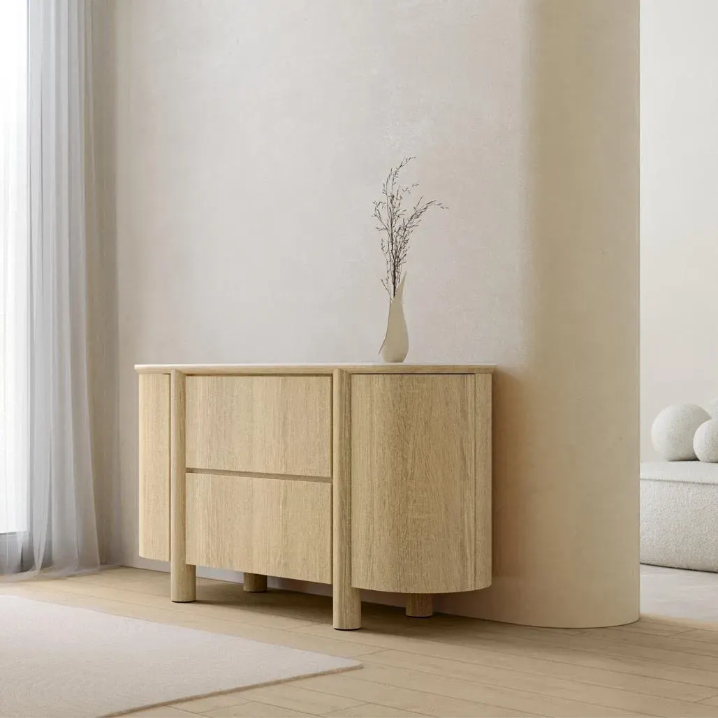 Komoda s ladicama Cecile, hrast — slika 7