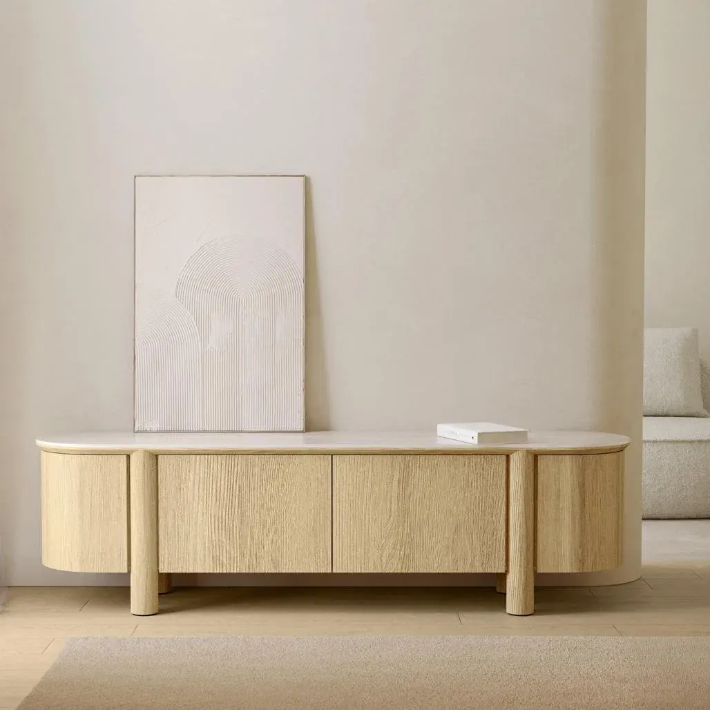Tv komoda Cecile, hrast — lifestyle prikaz
