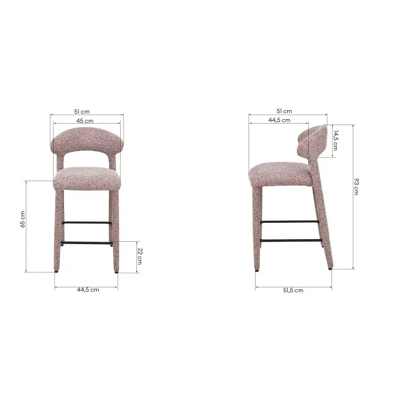 Barska stolica Iroki Beige, bež — lifestyle prikaz
