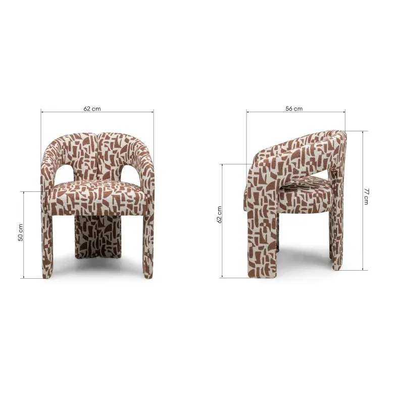 Tapecirana stolica Lauren Ii, Multicolor — slika 8