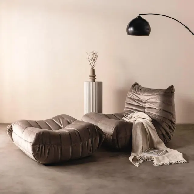 Fotelja Libellule, moka — Nova Nook | V&B Casa