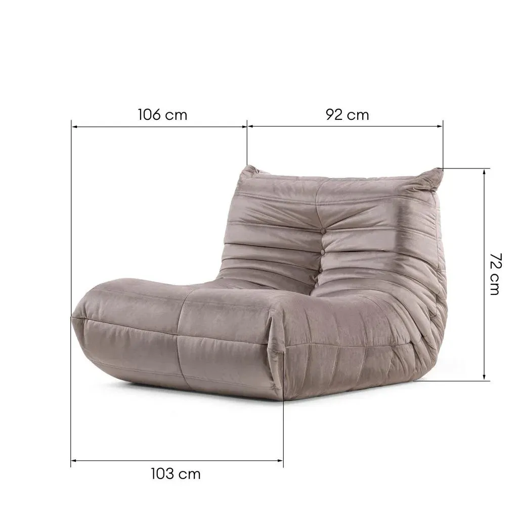 Fotelja Libellule, moka — slika 8
