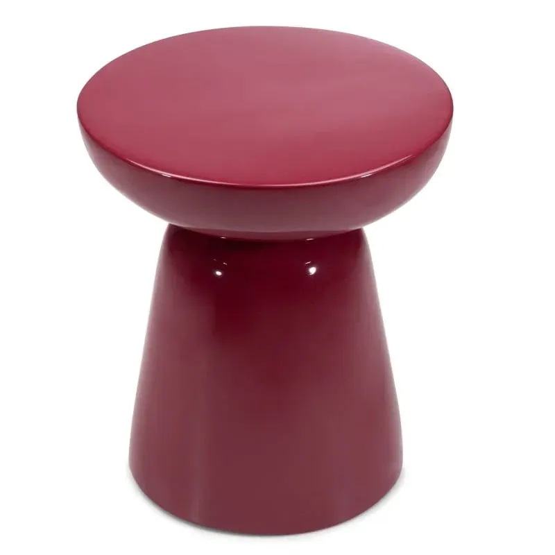 Pomoćni stol Limpo, bordo — lifestyle prikaz