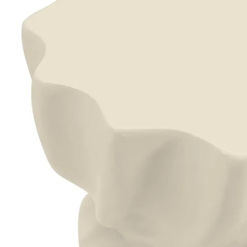 Pomoćni stol Loomb Beige, bež — bočni prikaz