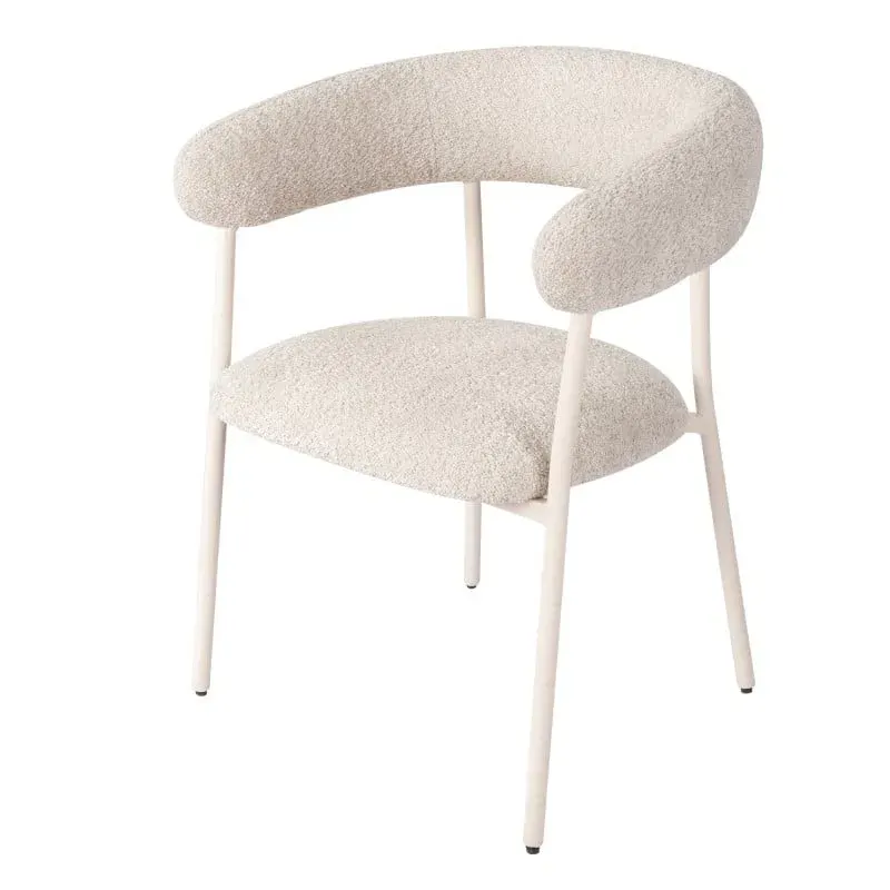 Tapecirana stolica Malua Beige, bijela
